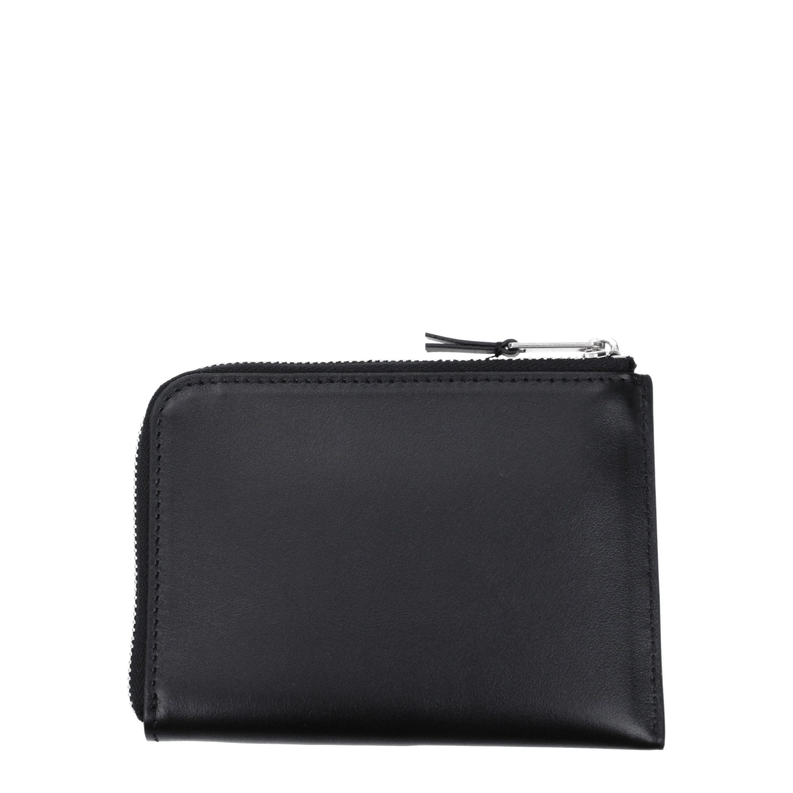 Palm Angels Schwarzer Kartenhalter aus Leder