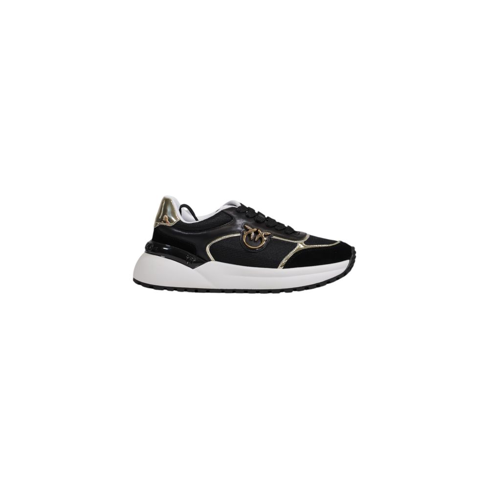 PINKO Schwarze Leder Low-Top-Sneaker