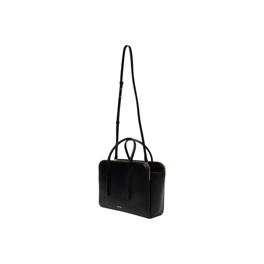 Calvin Klein Schwarze Lederhandtasche