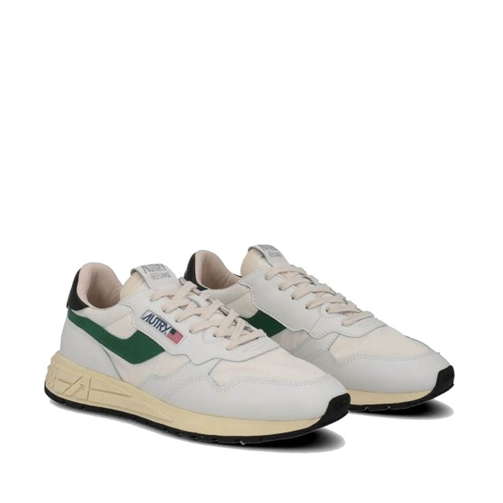 Autry Weiße Low-Top-Sneaker aus Leder