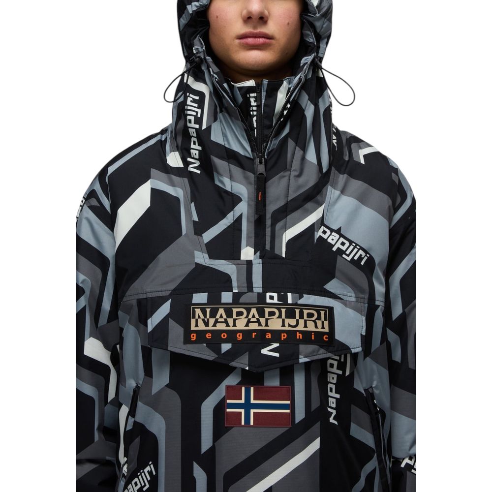 Napapijri Zweifarbige Shell-Jacke aus recyceltem Polyester