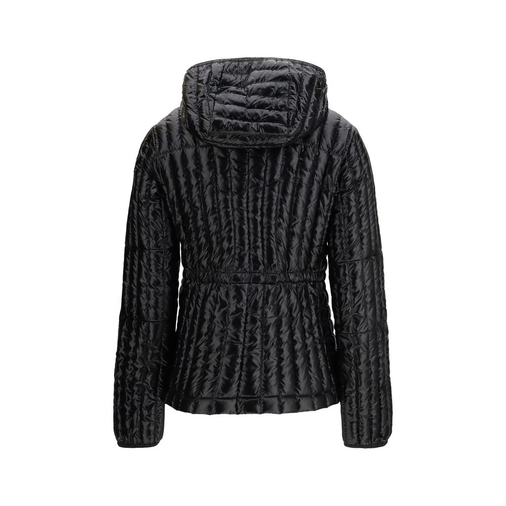 Parajumpers Schwarze Nylon-Jacke in voller Länge