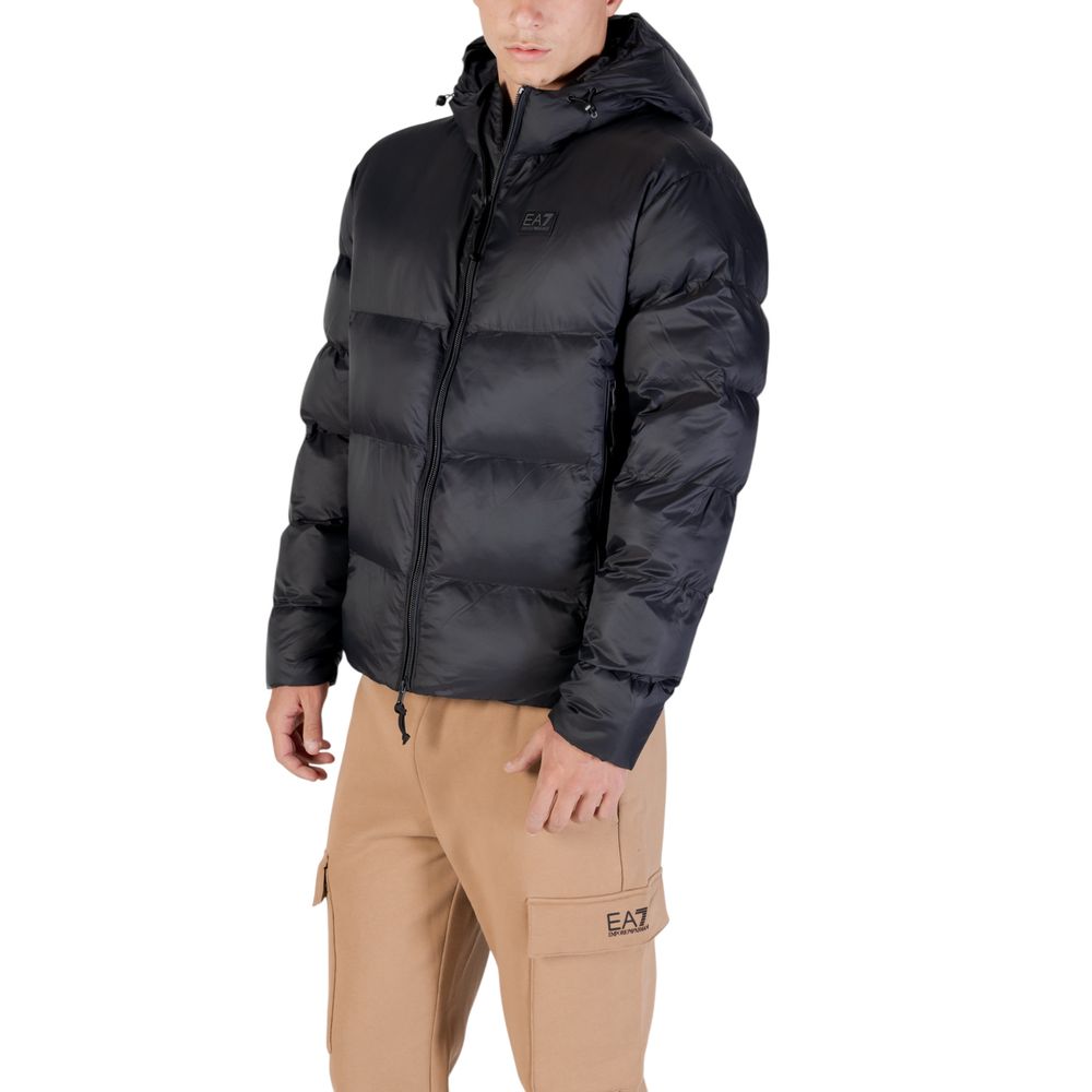 EA7 Emporio Armani Schwarzer Bomber aus Polyamid