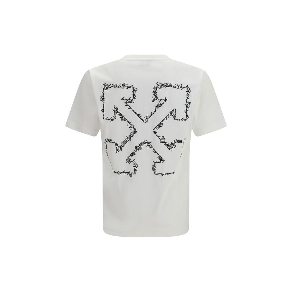 Off-White Weißes Baumwoll-T-Shirt