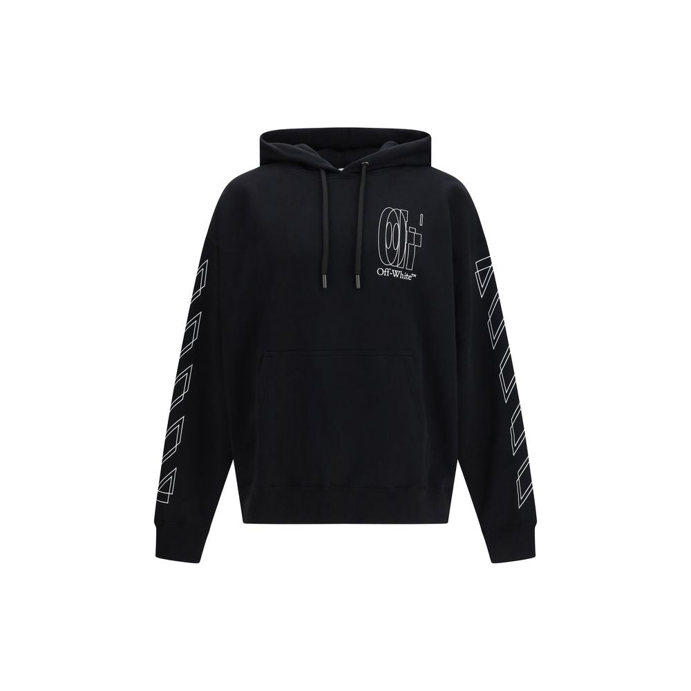 Off-White Schwarzer Baumwoll-Sweatshirt