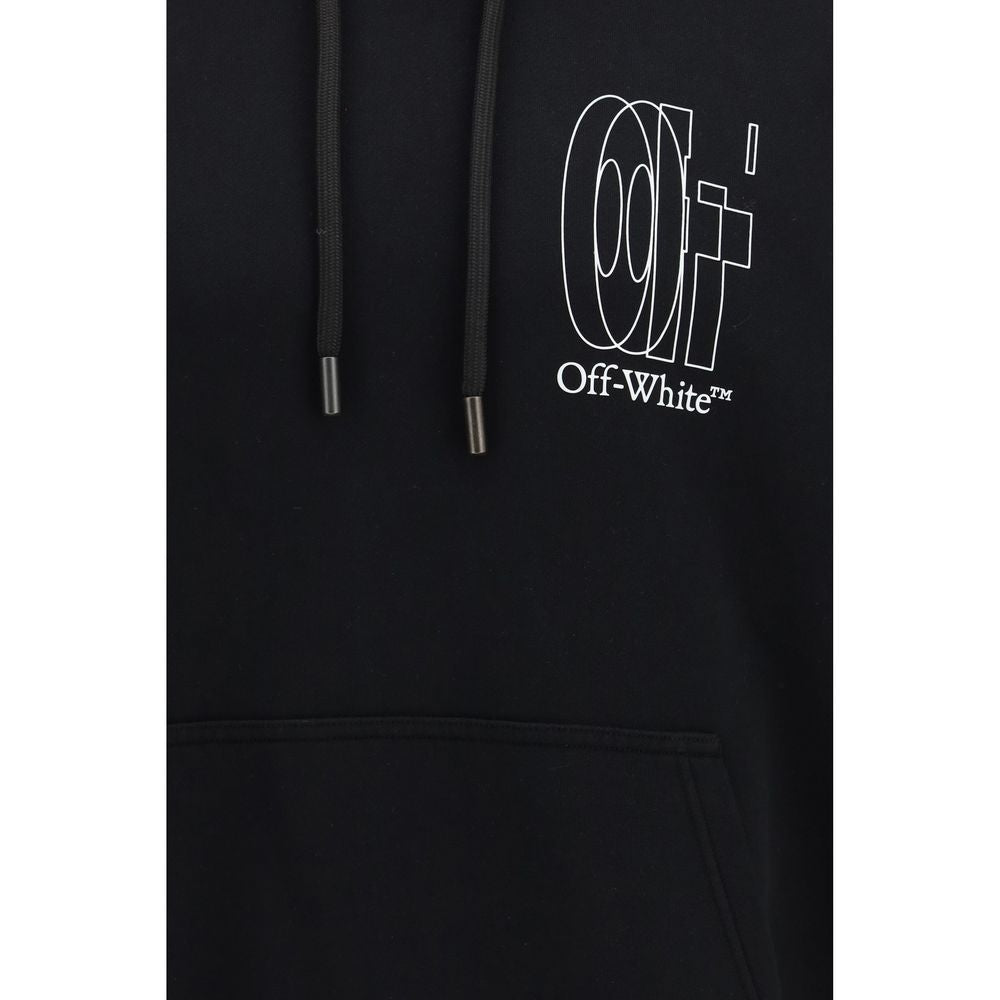 Off-White Schwarzer Baumwoll-Sweatshirt