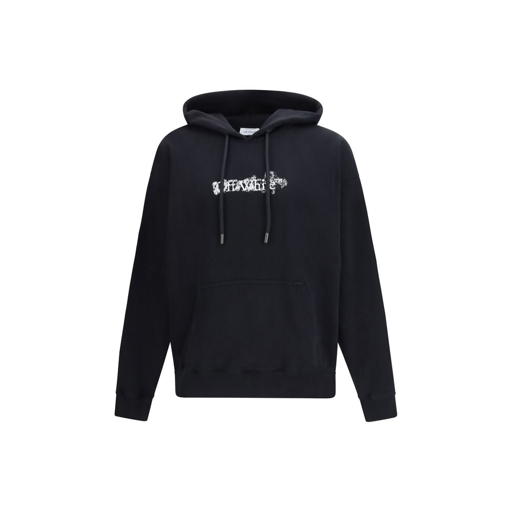 Off-White Schwarzer Baumwoll-Sweatshirt