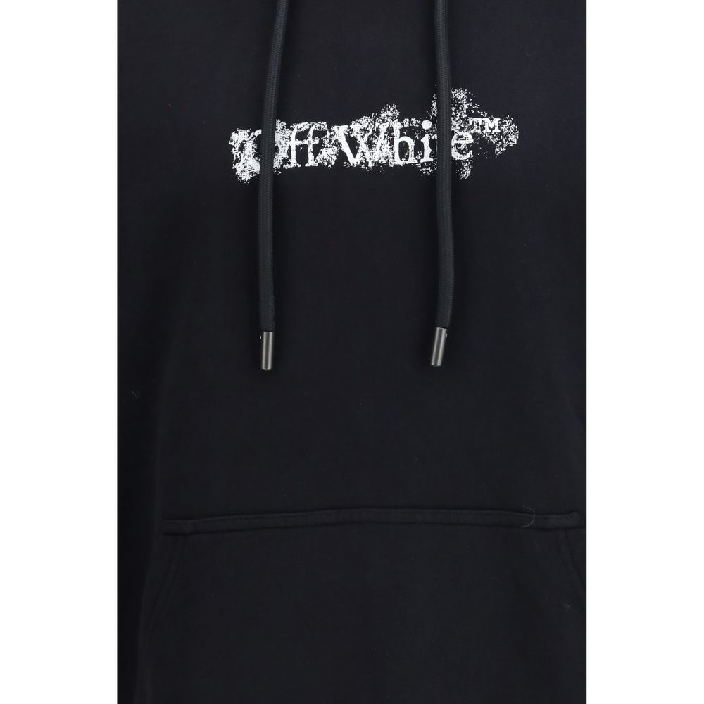 Off-White Schwarzer Baumwoll-Sweatshirt