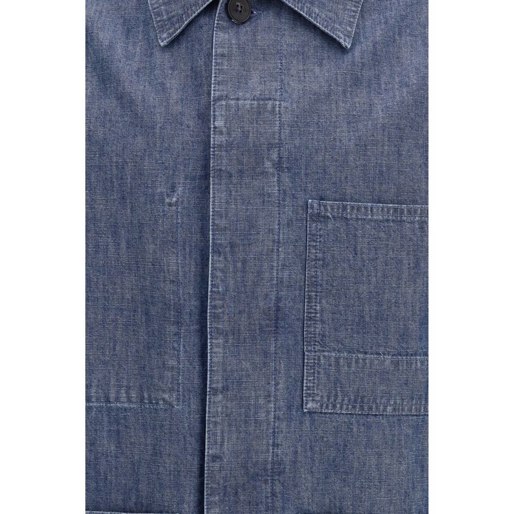 Jil Sander Blaue Jeansjacke aus Baumwolle