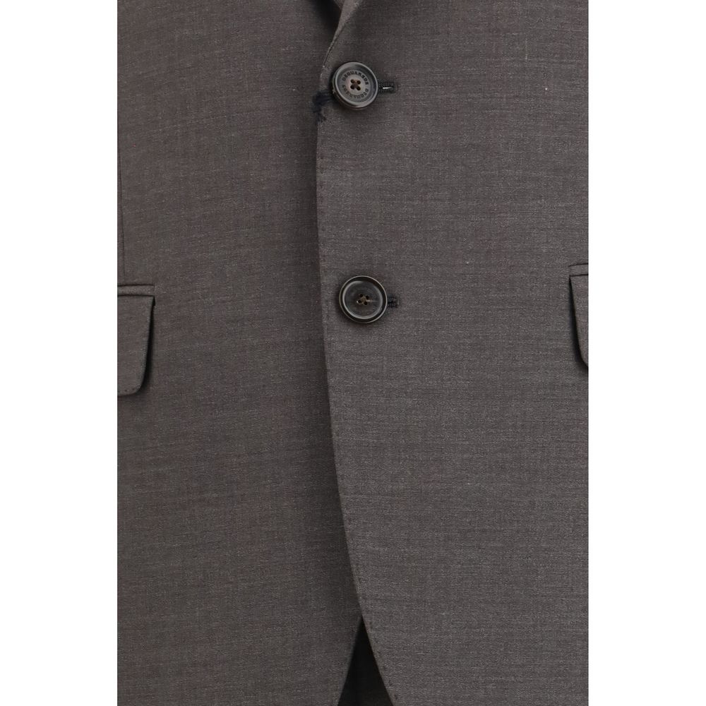 Dsquared² Grauer Zweiteiler aus Fleece-Wolle