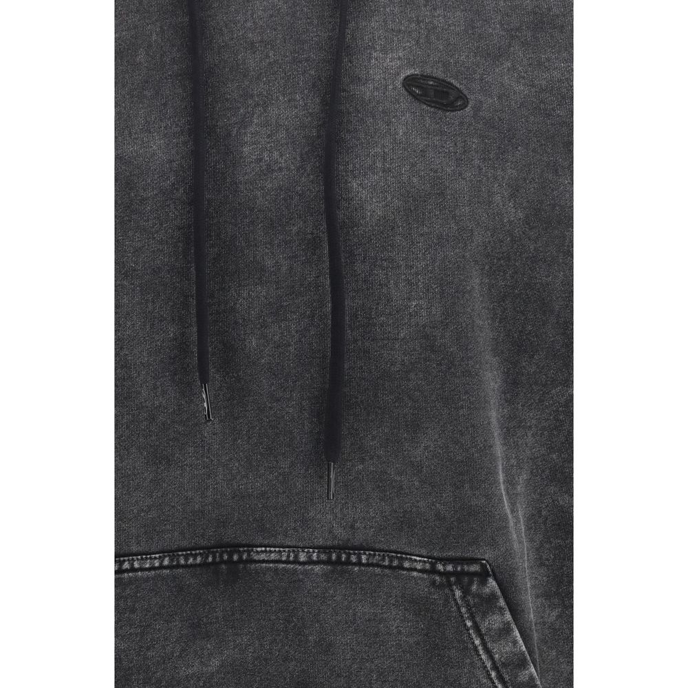 Diesel Schwarzer Baumwoll-Sweatshirt