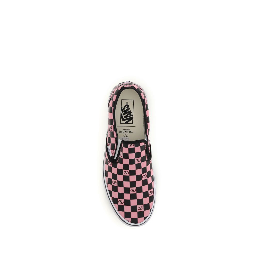Valentino Garavani Mehrfarbige Low-Top-Sneaker aus Baumwolle
