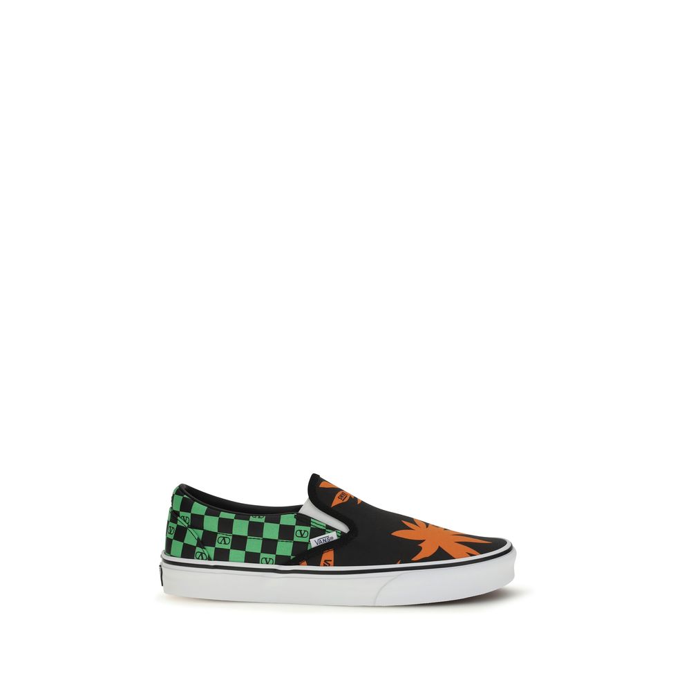 Valentino Garavani Mehrfarbige Low-Top-Sneaker aus Baumwolle