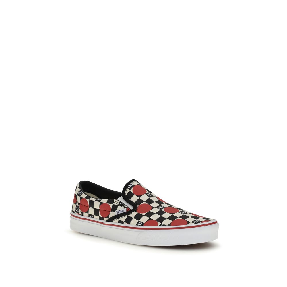 Valentino Garavani Mehrfarbige Low-Top-Sneaker aus Baumwolle