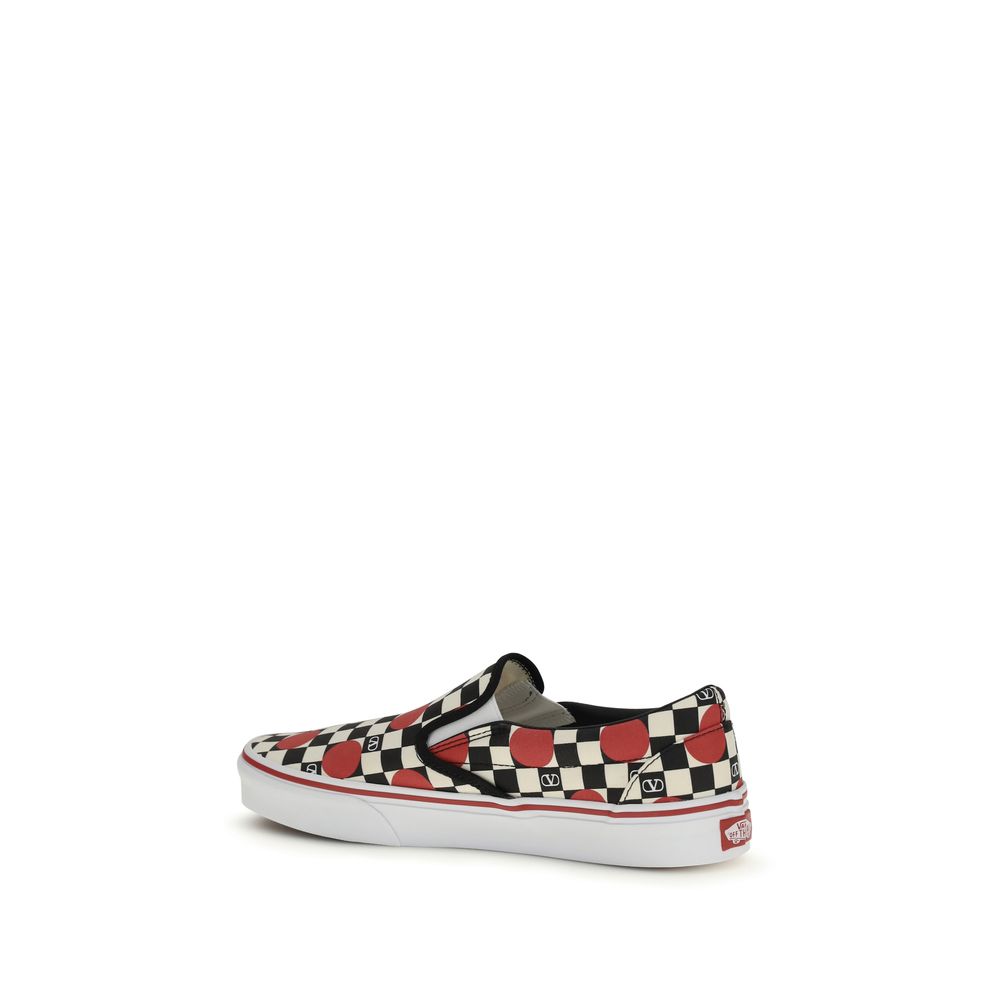 Valentino Garavani Mehrfarbige Low-Top-Sneaker aus Baumwolle