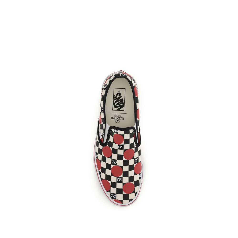 Valentino Garavani Mehrfarbige Low-Top-Sneaker aus Baumwolle