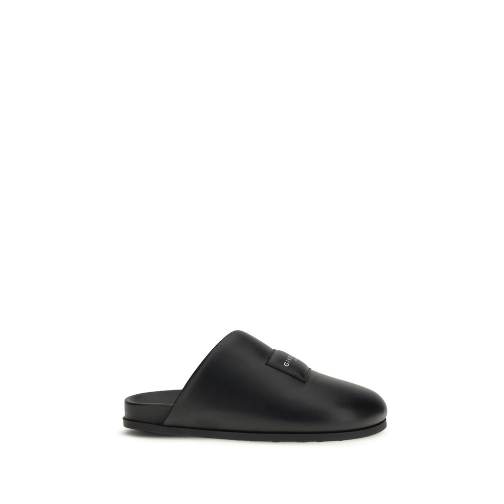 Givenchy Schwarze Bos Taurus Kalbsleder-Mules