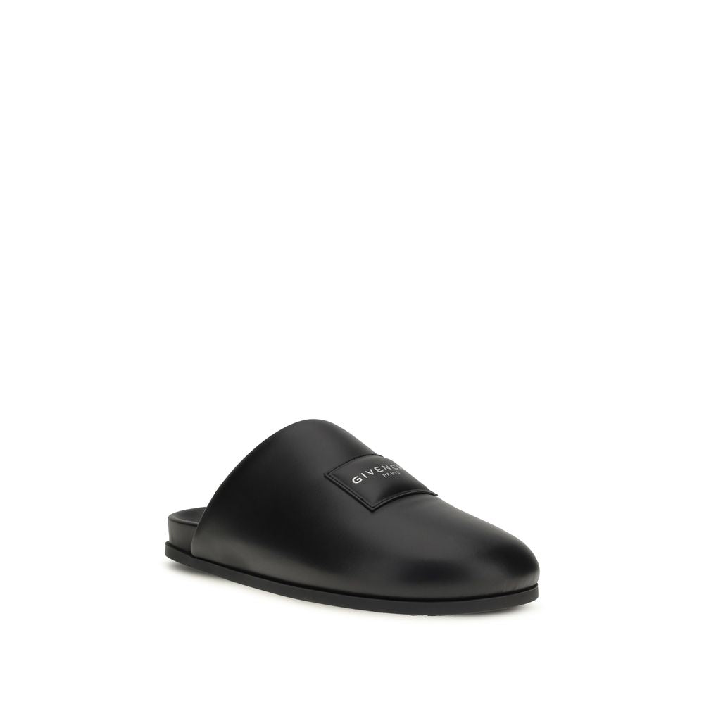 Givenchy Schwarze Bos Taurus Kalbsleder-Mules