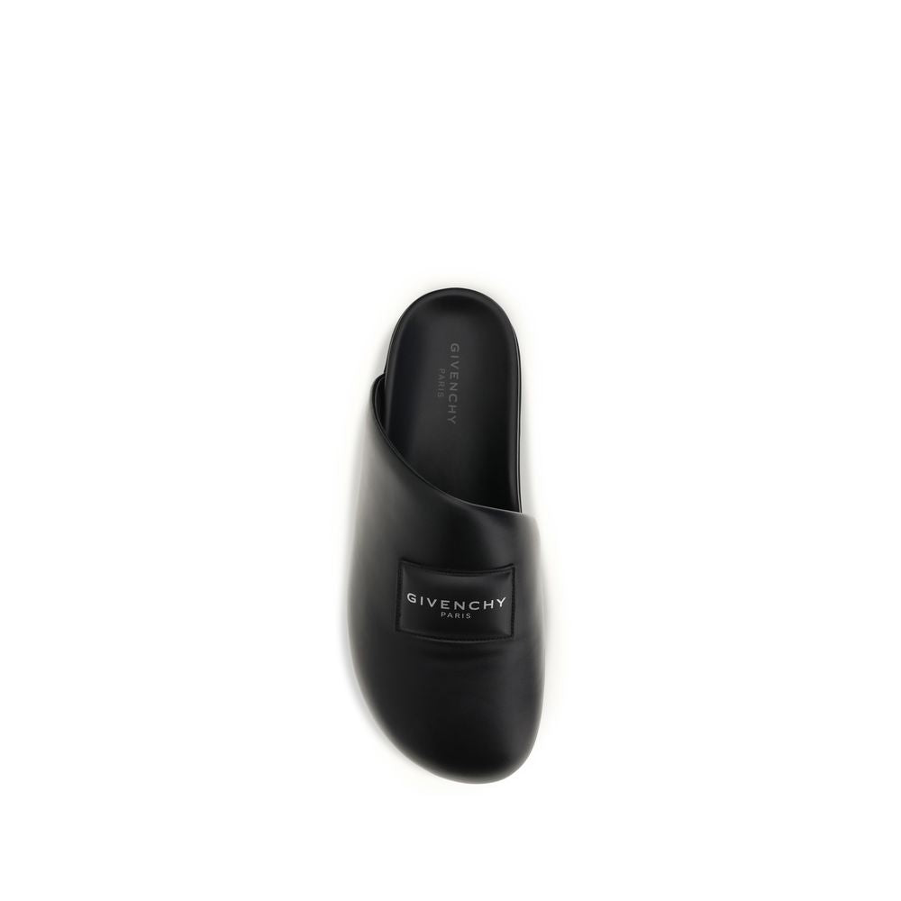 Givenchy Schwarze Bos Taurus Kalbsleder-Mules