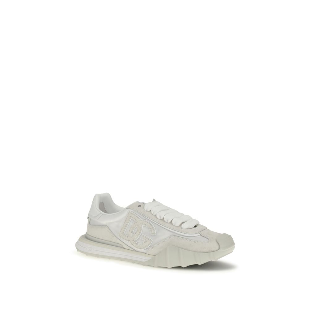 Dolce & Gabbana Weiße Kalbsleder Bos Taurus Athletic Sneaker