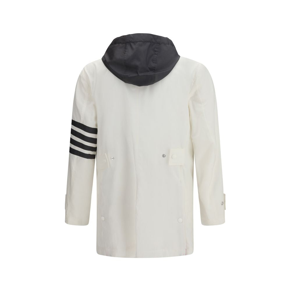 Thom Browne Weißes Sweatshirt aus Polyamid