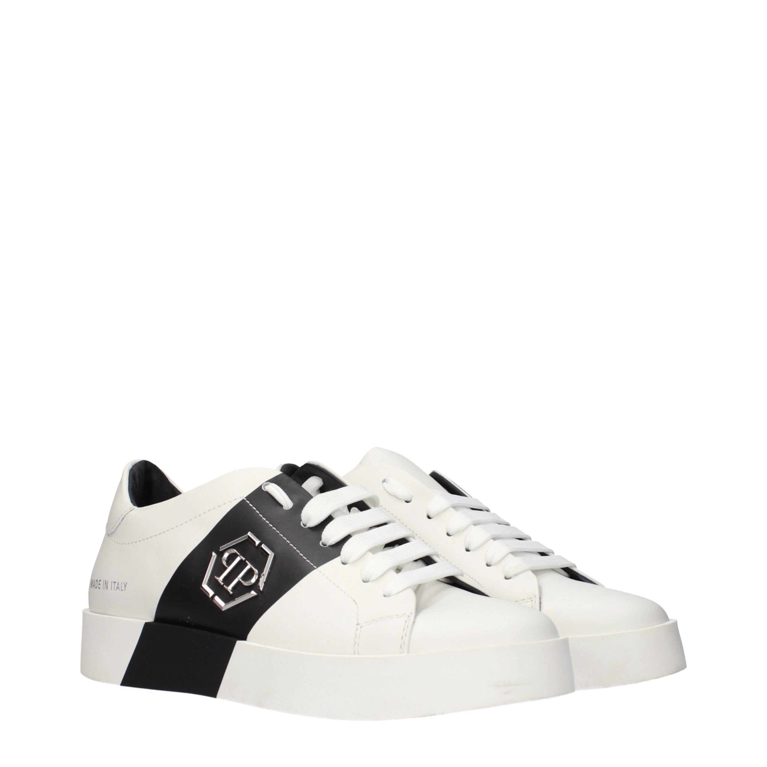 Philipp Plein Weiße Leder-Sneaker
