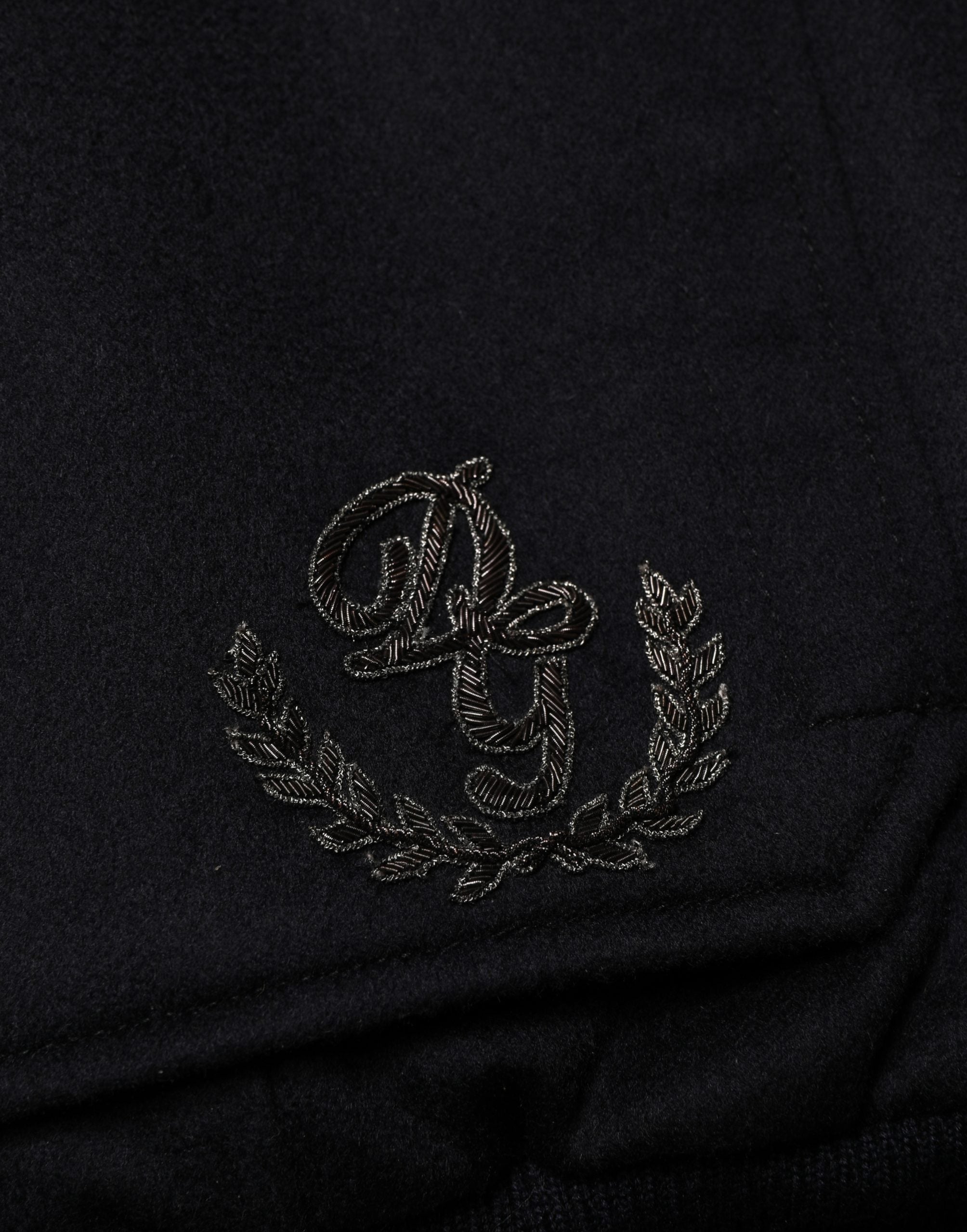 Dolce & Gabbana Schwarze Strickjacke aus Kaschmir mit Knöpfen