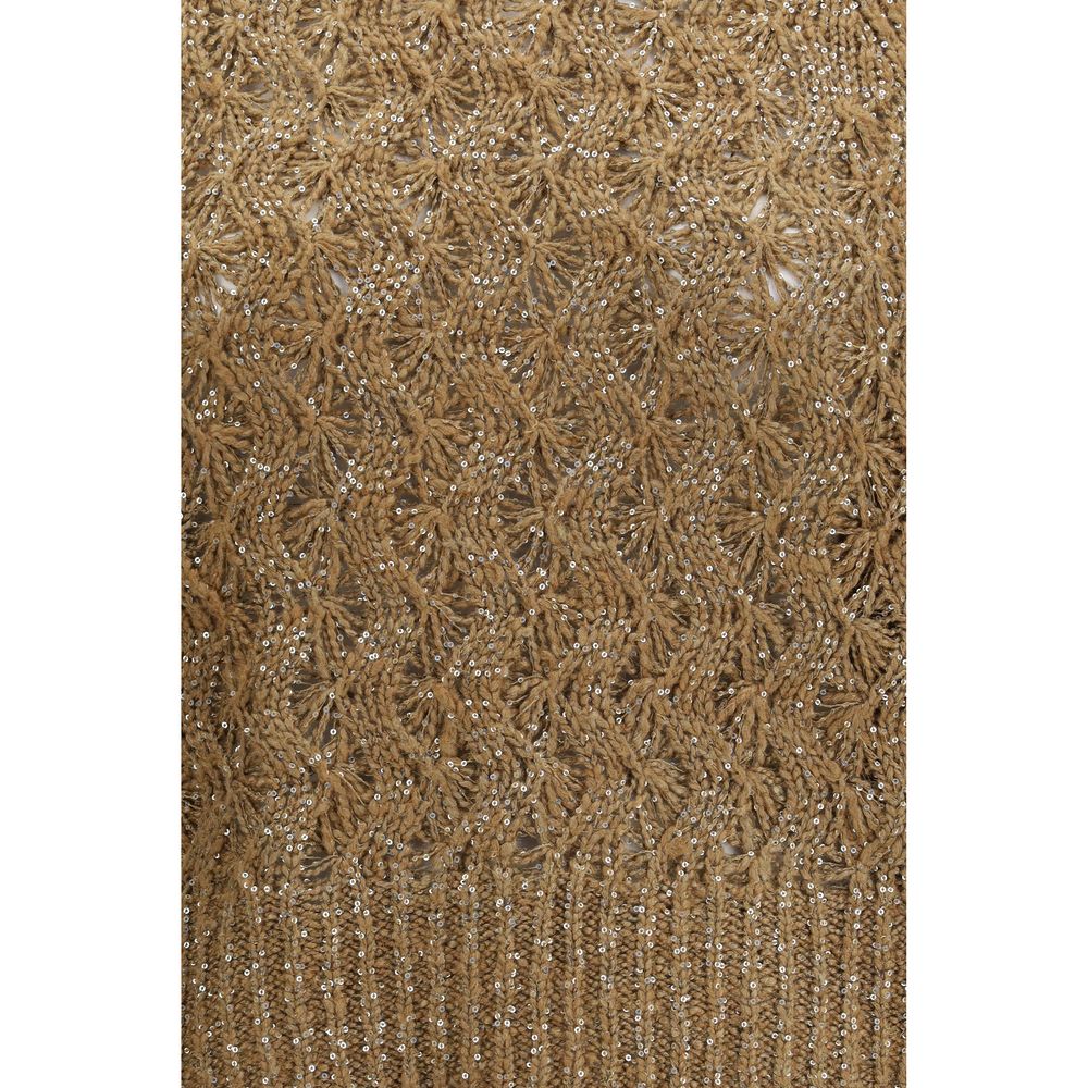 Brunello Cucinelli Beige Seiden-Sweatshirt