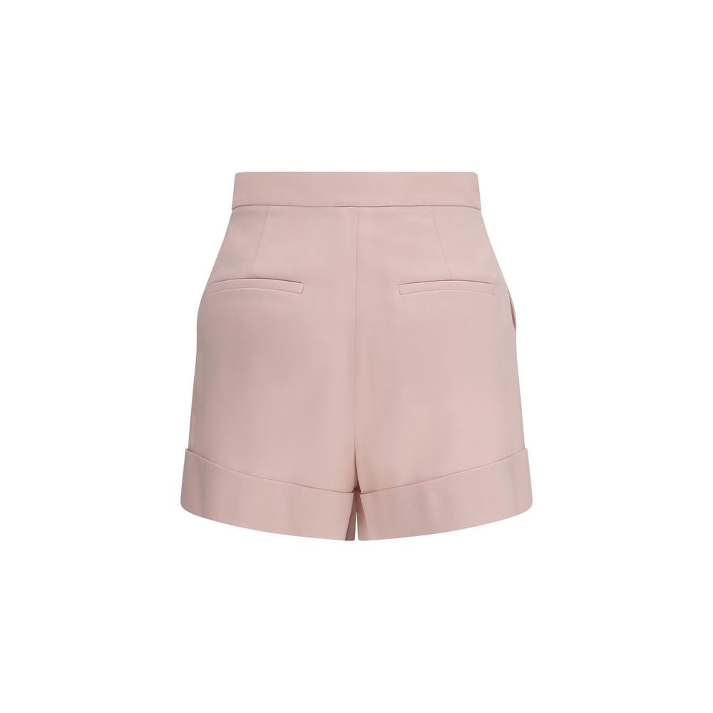 Max Mara Mehrfarbige Fleece-Woll-Bermudashorts