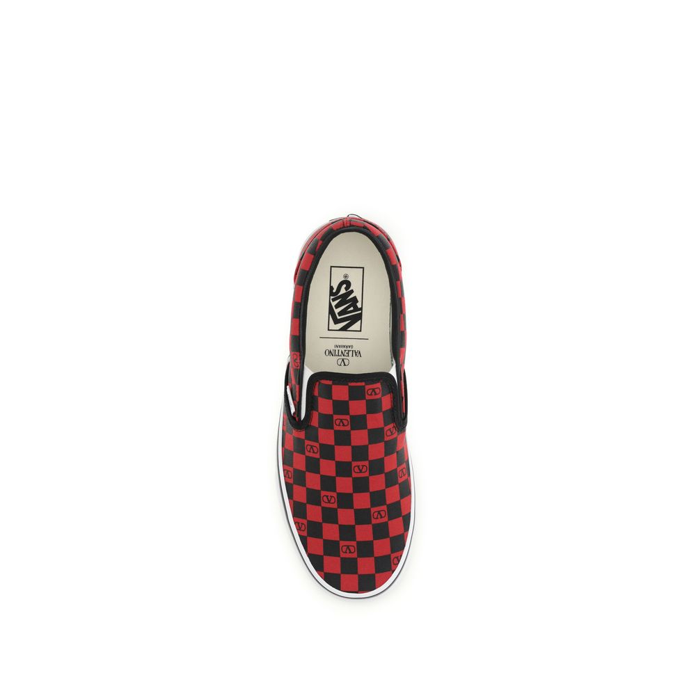 Valentino Garavani Mehrfarbige Low-Top-Sneaker aus Baumwolle