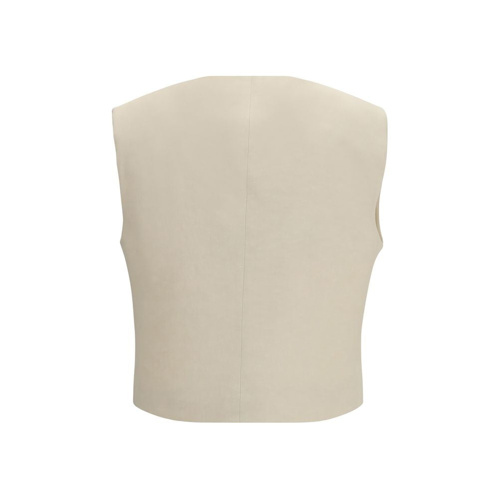P.A.R.O.S.H. Beige Wollweste