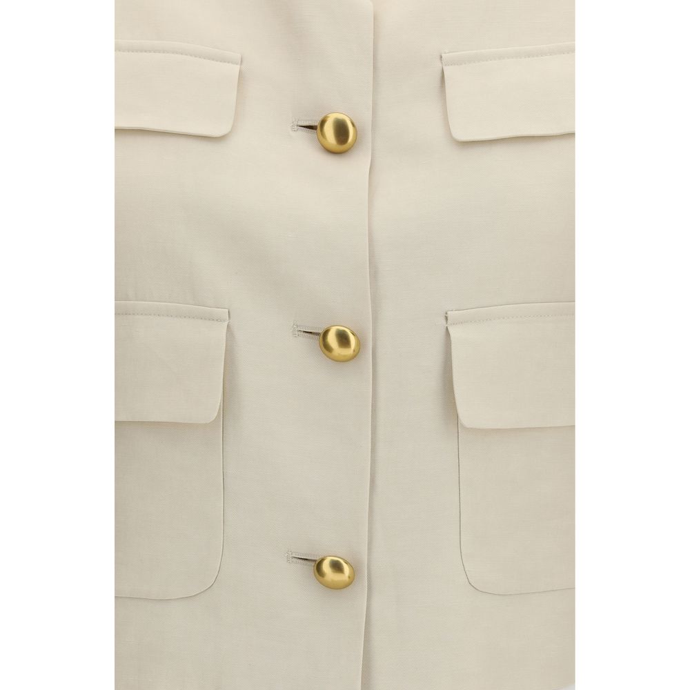 P.A.R.O.S.H. Beige Wollweste