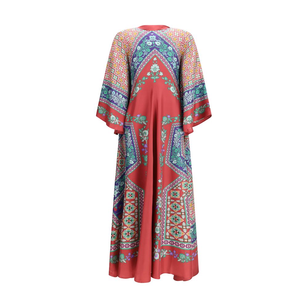 La Double J Mehrfarbiges Seiden-Freizeitkleid