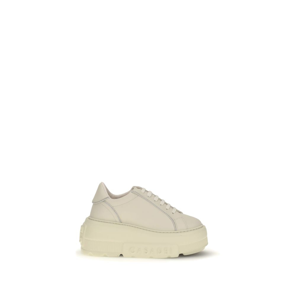 Casadei Weiße Chunky Sneaker aus Gummi