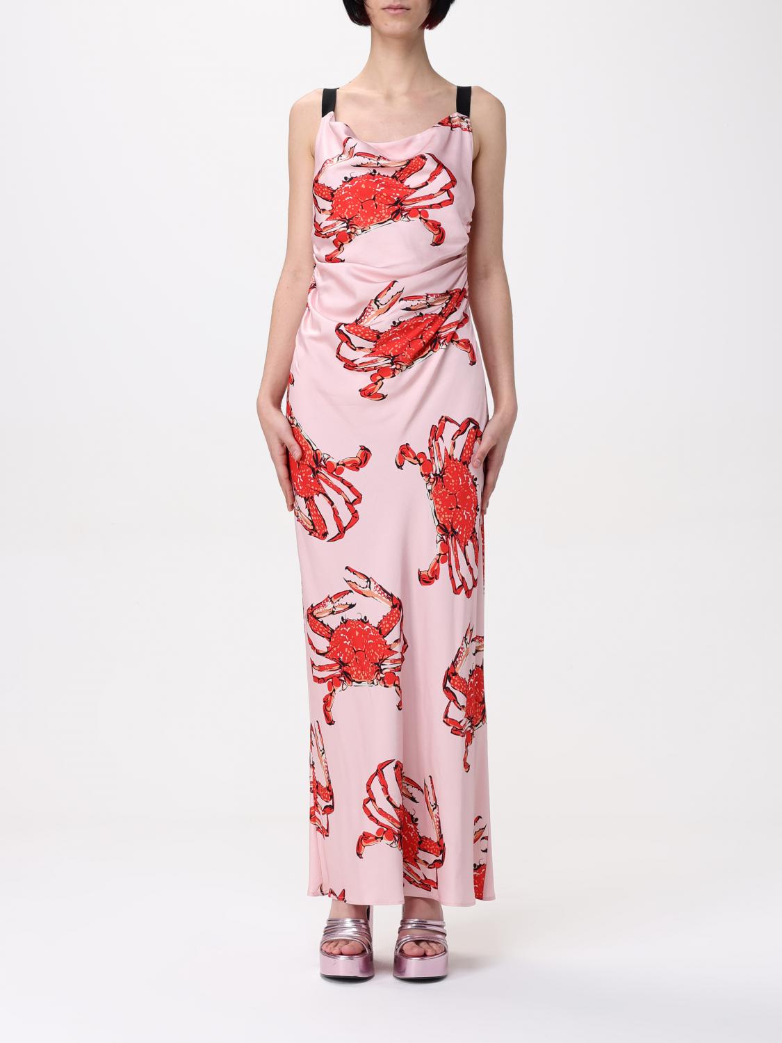 MSGM Mehrfarbiges Seiden-Freizeitkleid