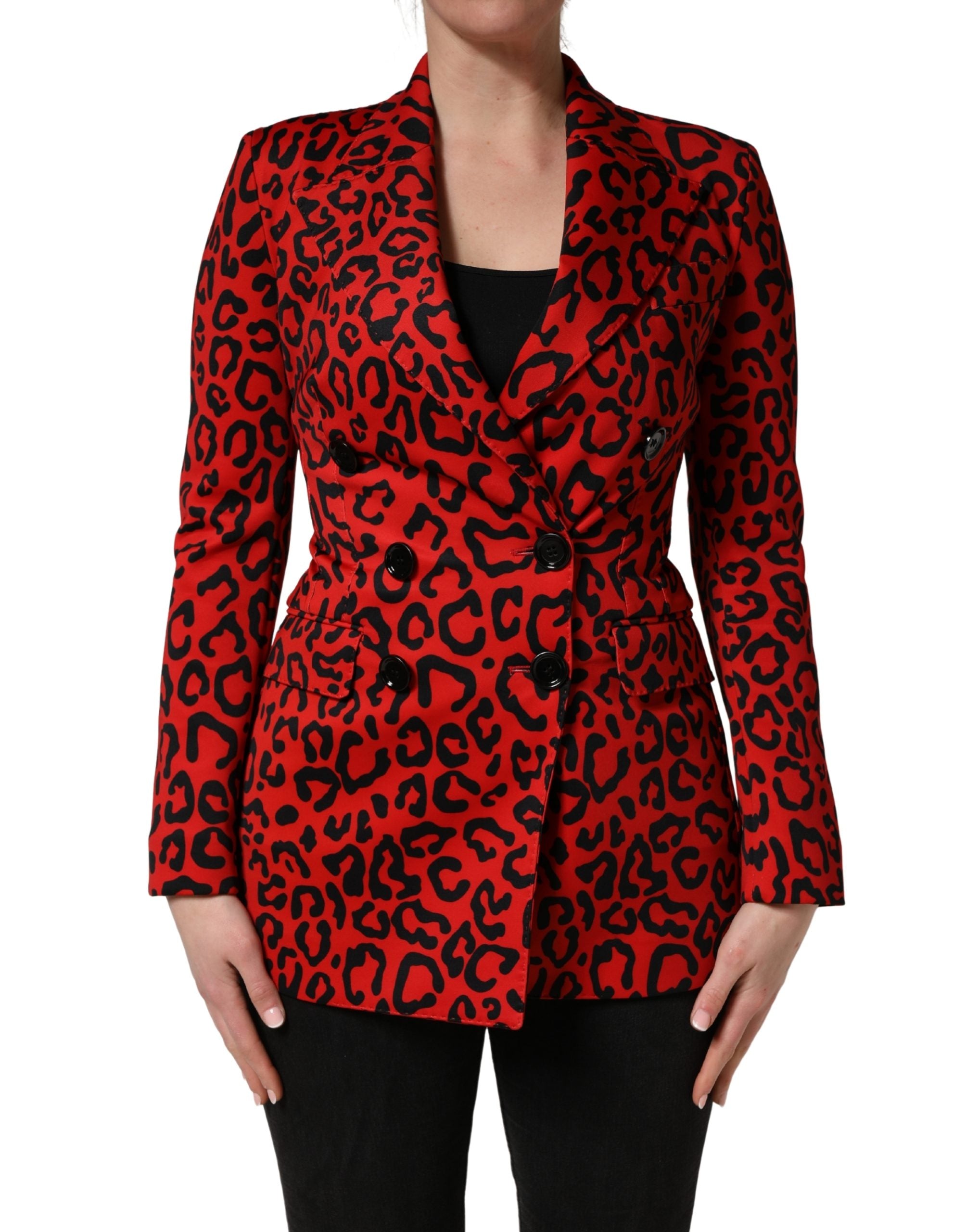 Dolce & Gabbana Roter Zweireiher-Manteljacke