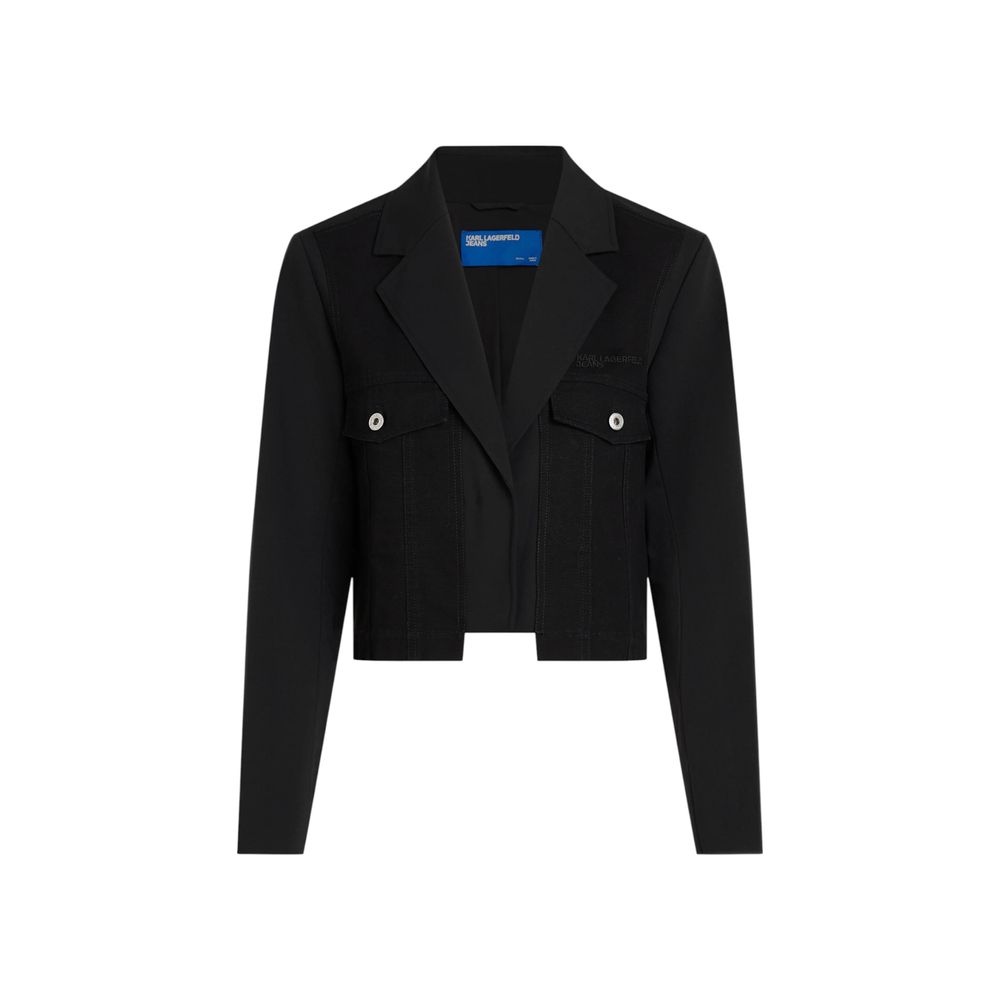 Karl Lagerfeld Schwarzer Blazer aus Polyester