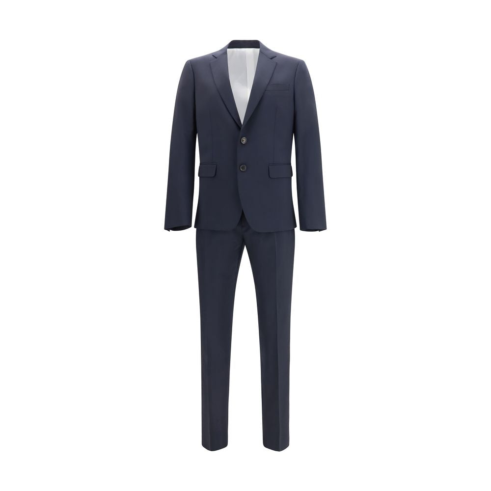 Dsquared² Blauer Zweiteiler aus Fleecewolle