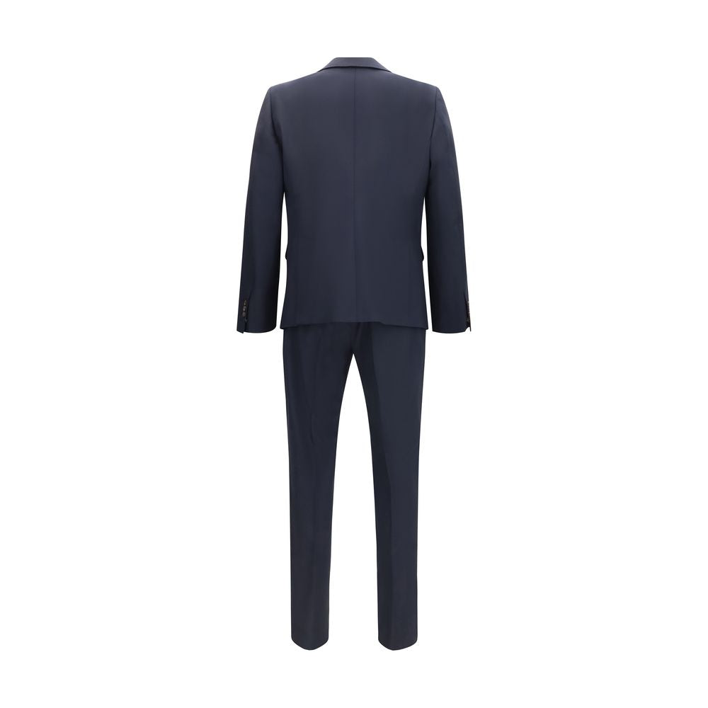 Dsquared² Blauer Zweiteiler aus Fleecewolle