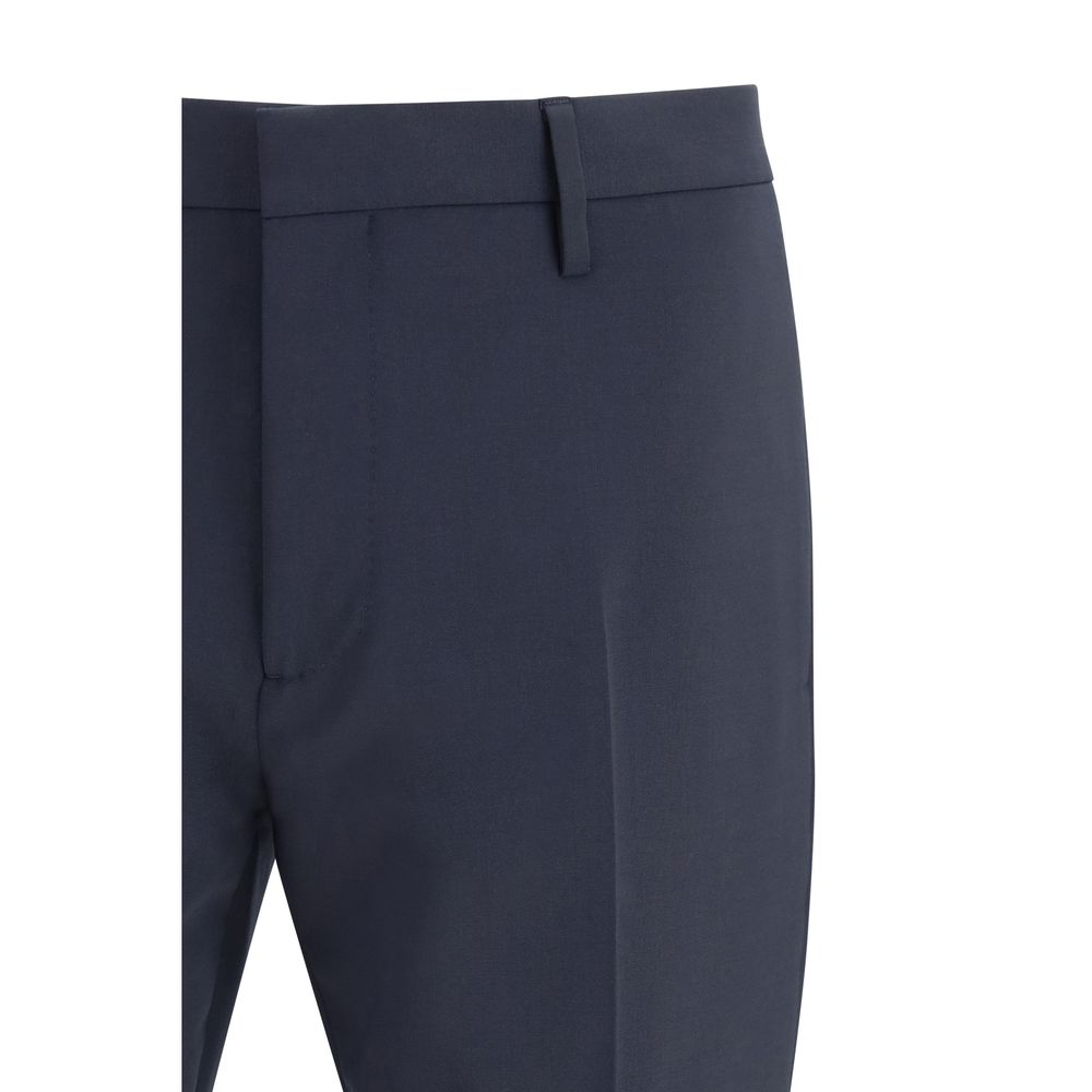 Dsquared² Blauer Zweiteiler aus Fleecewolle