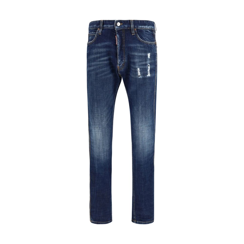 Dsquared² Blaue Baumwolljeans Denim