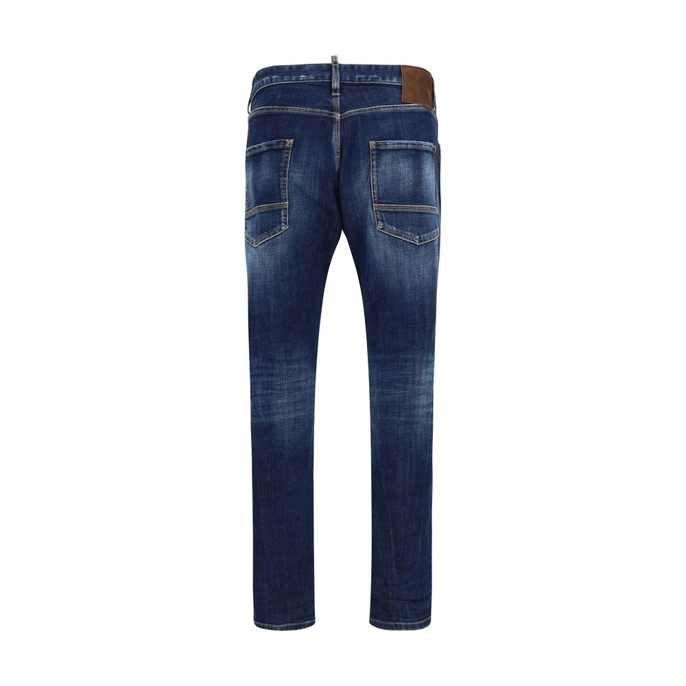 Dsquared² Blaue Baumwolljeans Denim