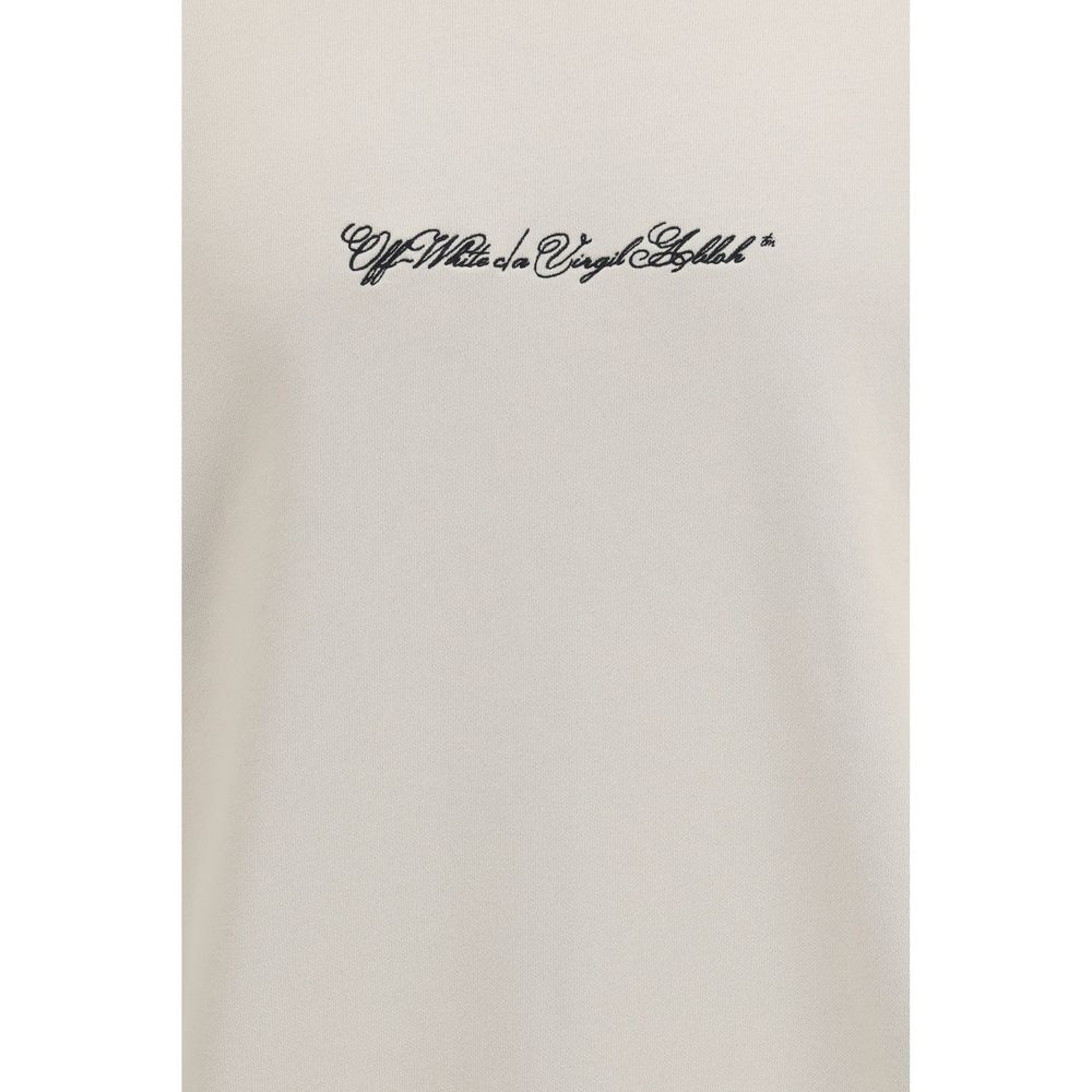 Off-White Beige Baumwoll-Sweatshirt