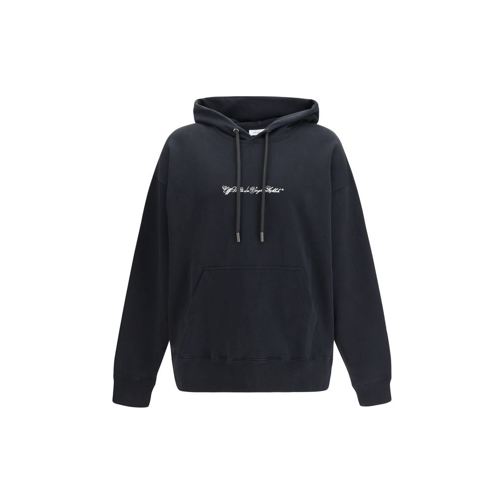 Off-White Schwarzer Baumwoll-Sweatshirt