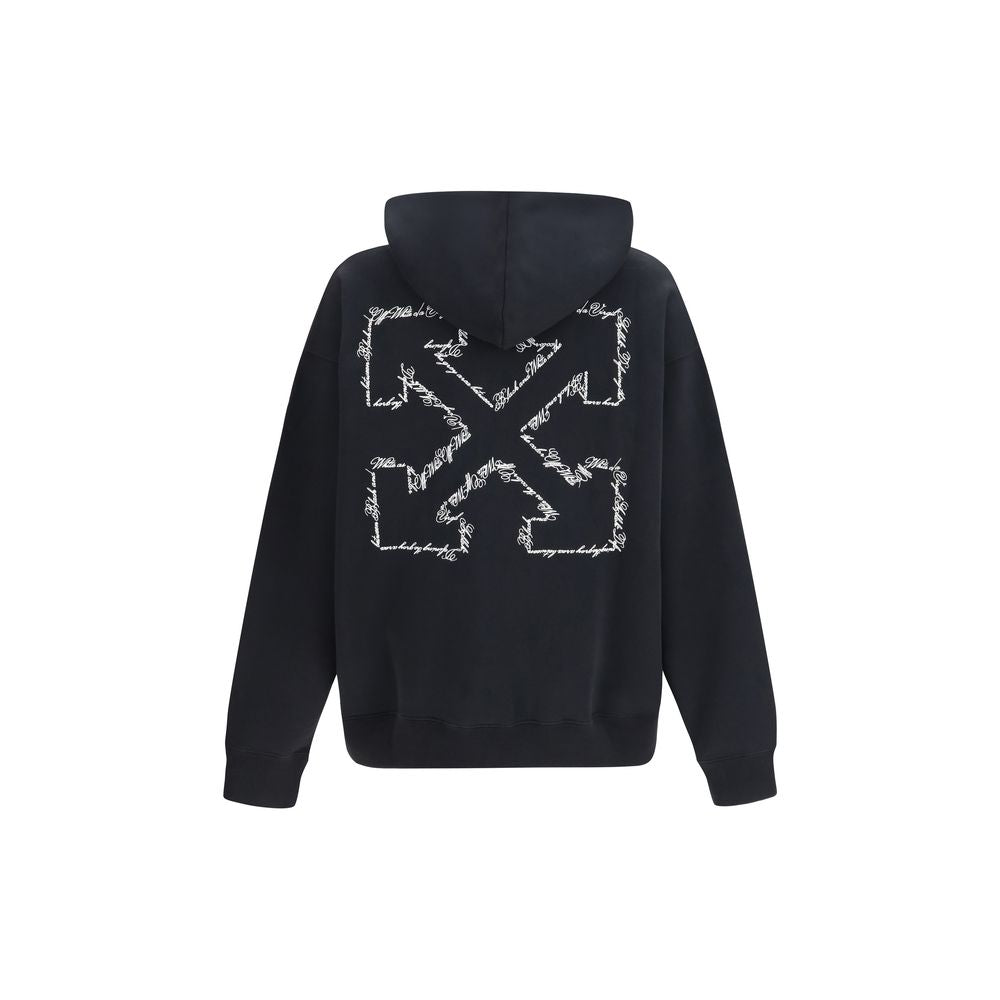 Off-White Schwarzer Baumwoll-Sweatshirt