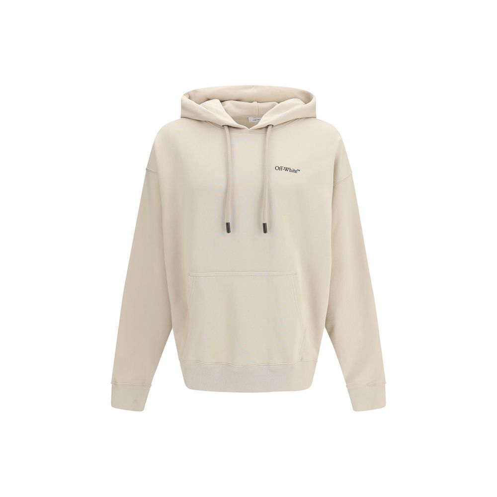Off-White Beige Baumwoll-Sweatshirt