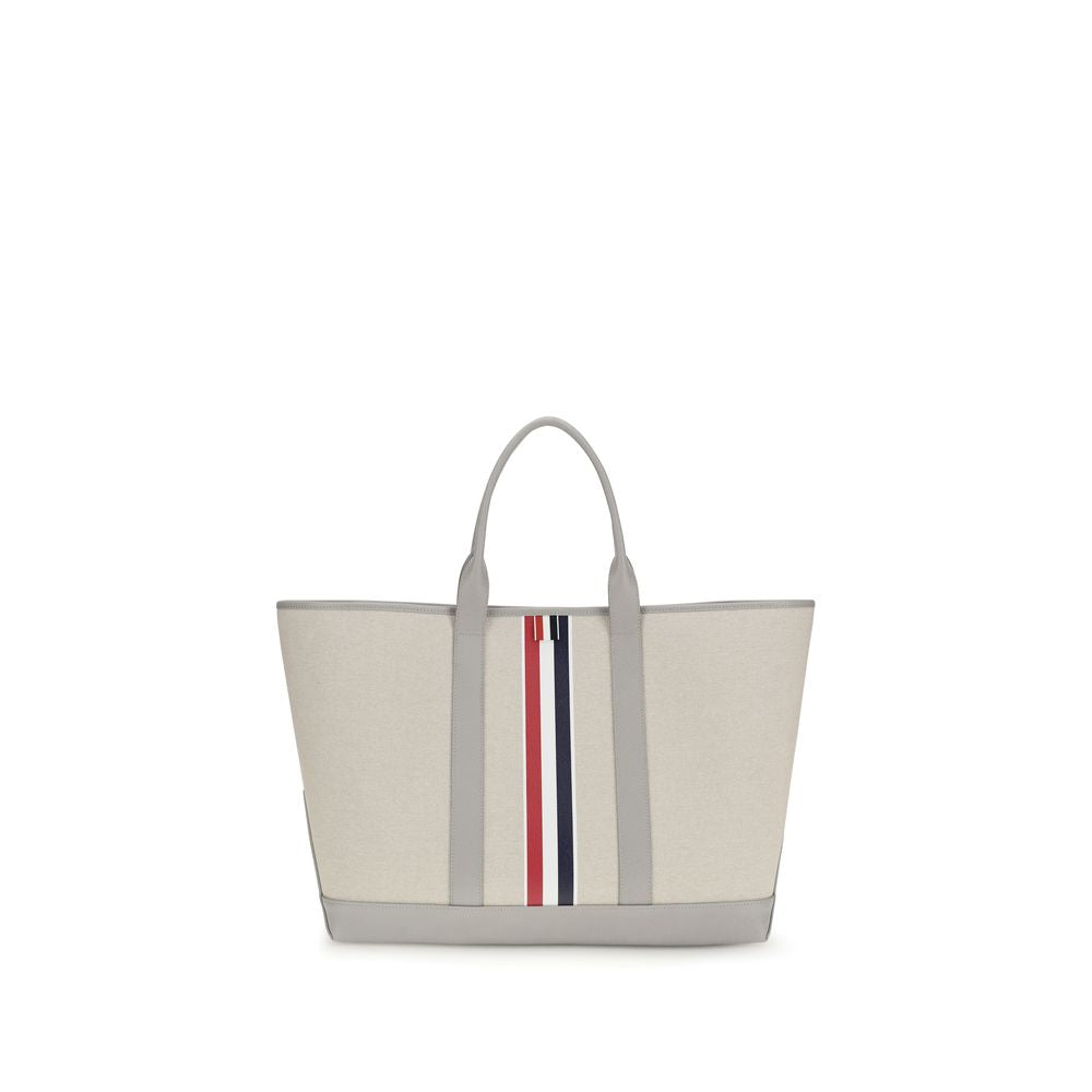 Thom Browne Graue Stoff-Umhängetasche