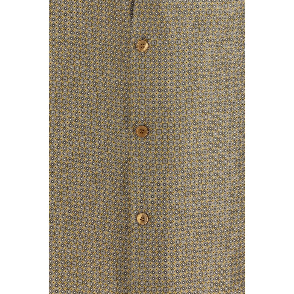 Saint Laurent Mehrfarbiges Seidenhemd mit Muster