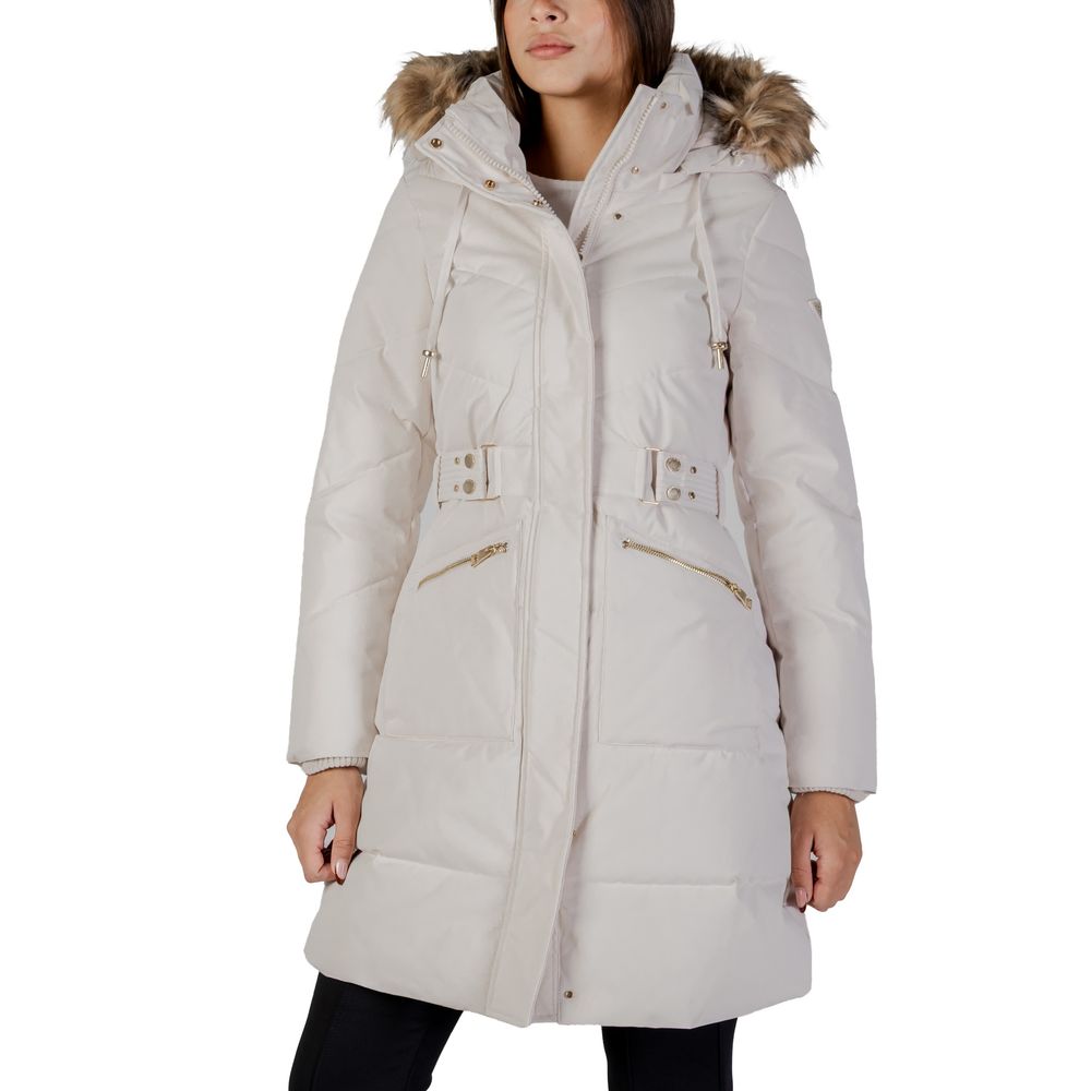 Guess Creme Polyester-Mantel
