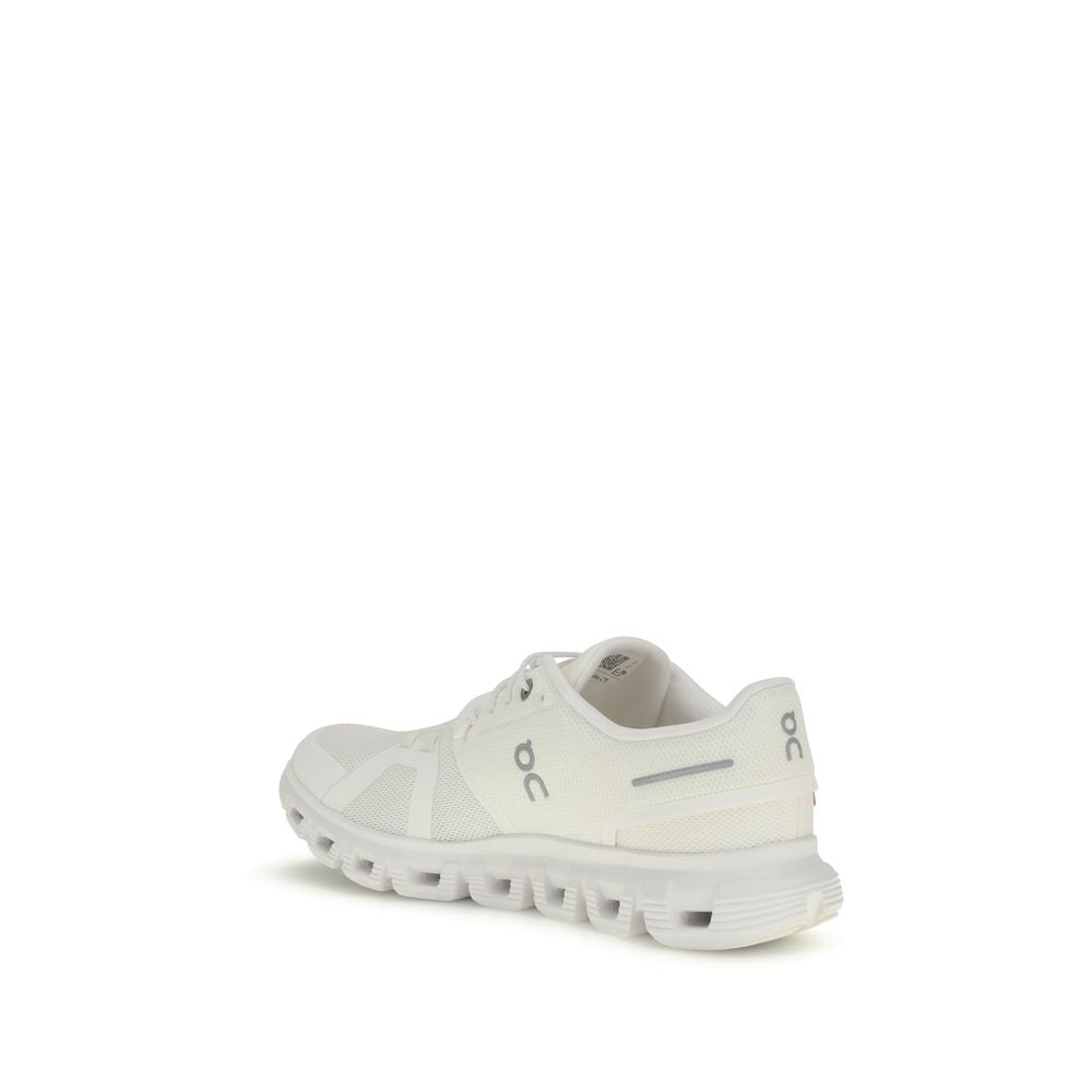 ON Weiße Sportschuhe aus recyceltem Polyester